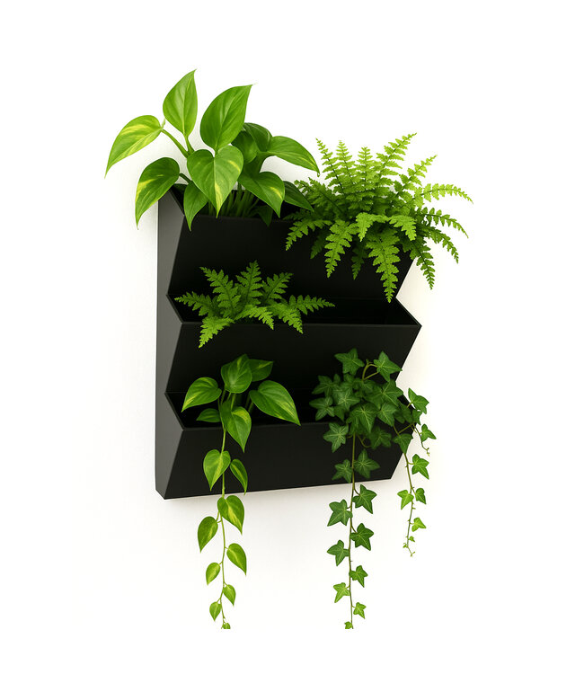 Jardinière murale trio | Bac mural pratique et design pour fleurs & herbes
