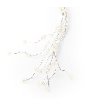 Lumières micro LED fil argent blanc chaud