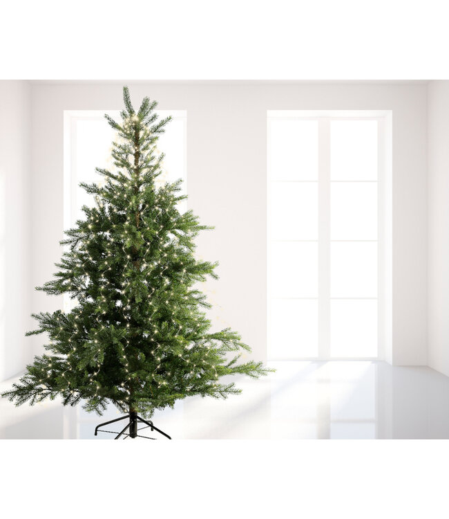 Lumières micro LED fil argent blanc chaud