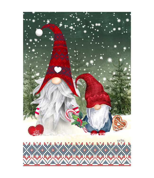 Lucies.ca Drapeau gnomes d'hiver