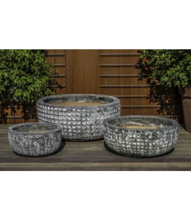 Pot Escada fossil grey grand 21.75''x19.5" | Jardinière moderne