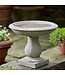 Bain d'oiseaux de table Greystone | Bain d’oiseaux compact en pierre reconstituée