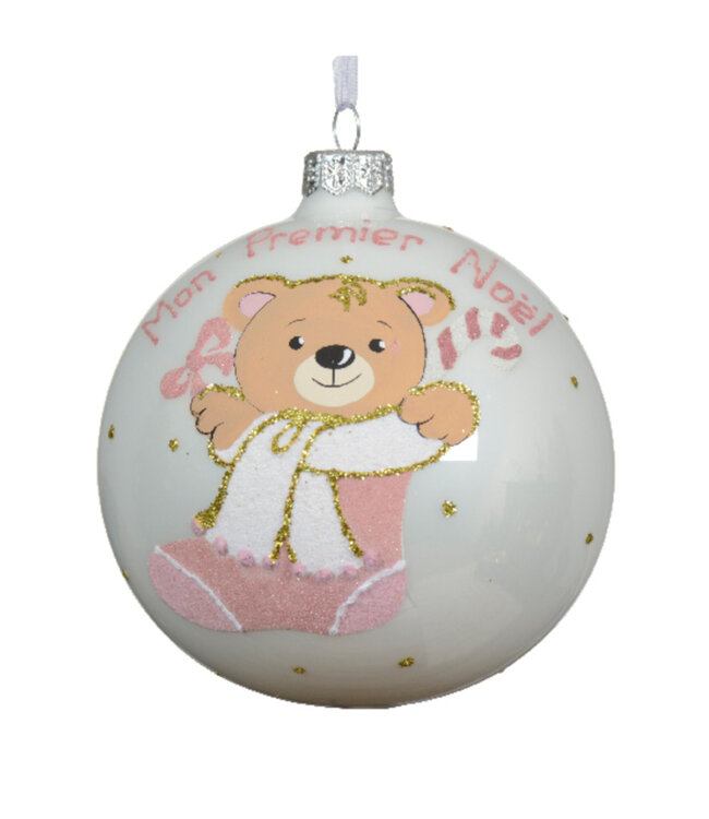 Boule ourson ''Mon Premier Noël'' | Douceur et tendresse décorative