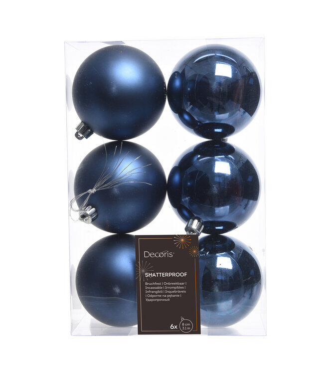 Boules plastique bleu nuit