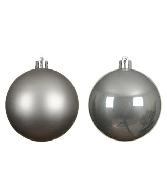 Boules grises brillant/mat (bte de 6)