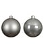 Boules grises brillant/mat (bte de 6)