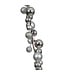 Guirlande de boules mixte argent