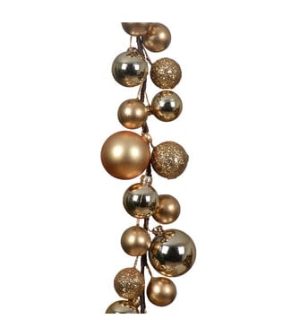 Guirlande de boules or mixte