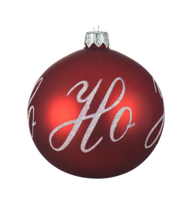 Boule de verre "Ho Ho Ho" | Décoration joyeuse et festive