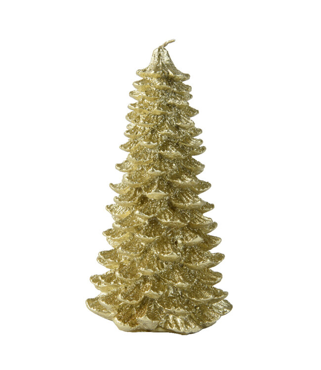 Chandelle sapin or | Ambiance raffinée et festive