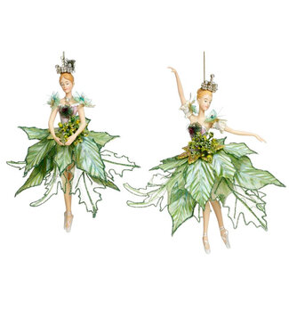 Mark Roberts Ornements ballerines vertes 10 po