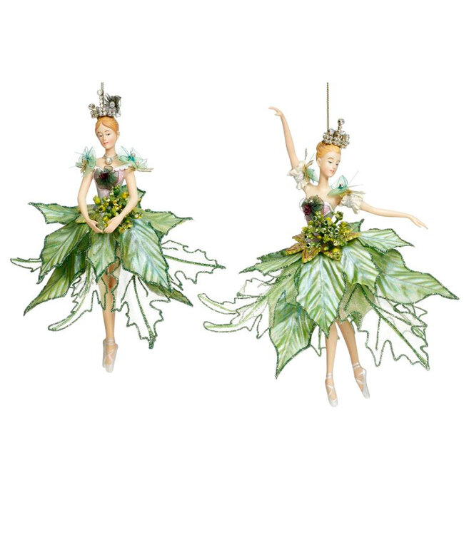 Ornements ballerines vertes 10 po | Ballerines de collection