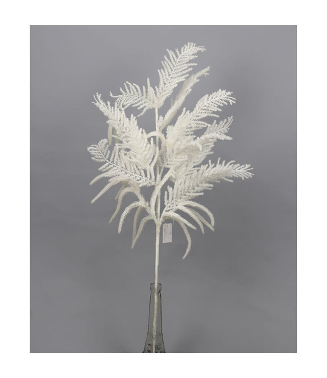 Branche de feuillage blanc | Une douceur enneigée qui illumine Noël