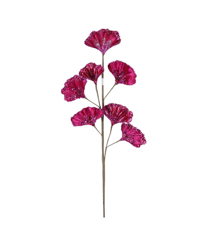 Tige de gingko rose brillant | Feuillage brillant pour un décor éclatant