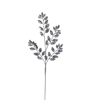 Tige feuilles bleues avec brillants