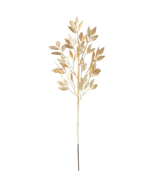 Tige décorative de feuilles dorées