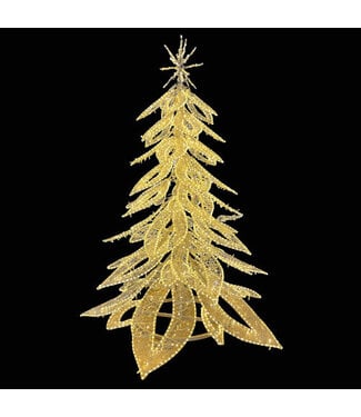Sapin décoratif blanc illuminé