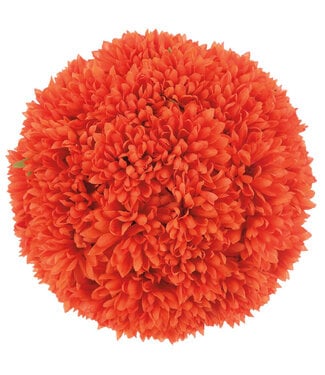 Boule fleur de chrysanthème orange