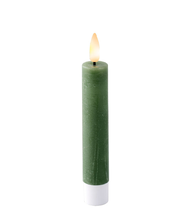 Boîte de 2 chandelles vertes LED | Éclairage durable et sans flamme
