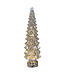Sapin en verre argent scintillant