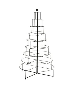 Sapin étagère pour boules de Noël noir
