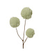 Tige boules de fourrure verte