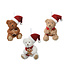 Ornement ourson de Noël (3 ass.)