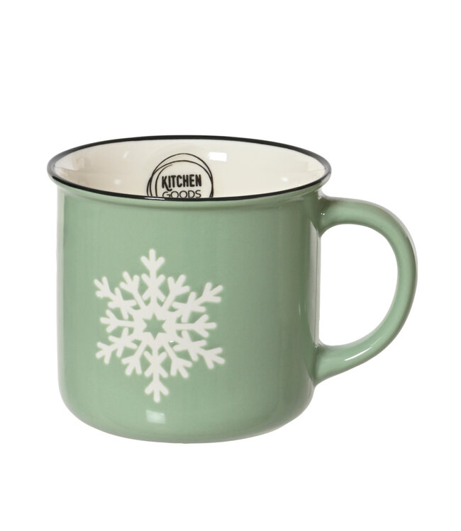 Tasse à café flocon | Élégance hivernale et douceur quotidienne