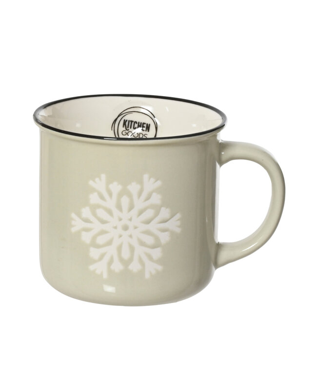 Tasse à café flocon | Élégance hivernale et douceur quotidienne