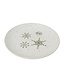 Assiette blanche flocons