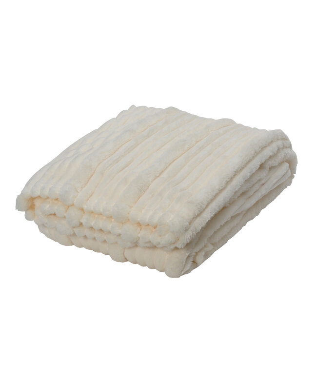 Couverture blanche unie | Douceur et charme pour la maison