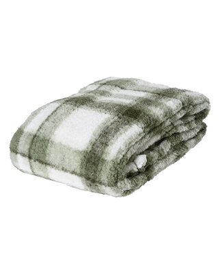 Couverture verte et blanche