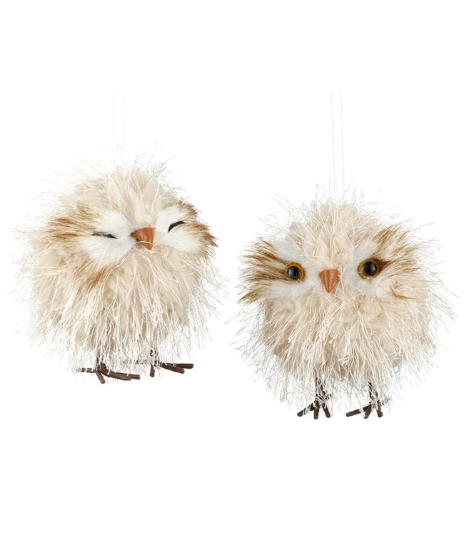 Hibou rond crème|Douceur naturelle