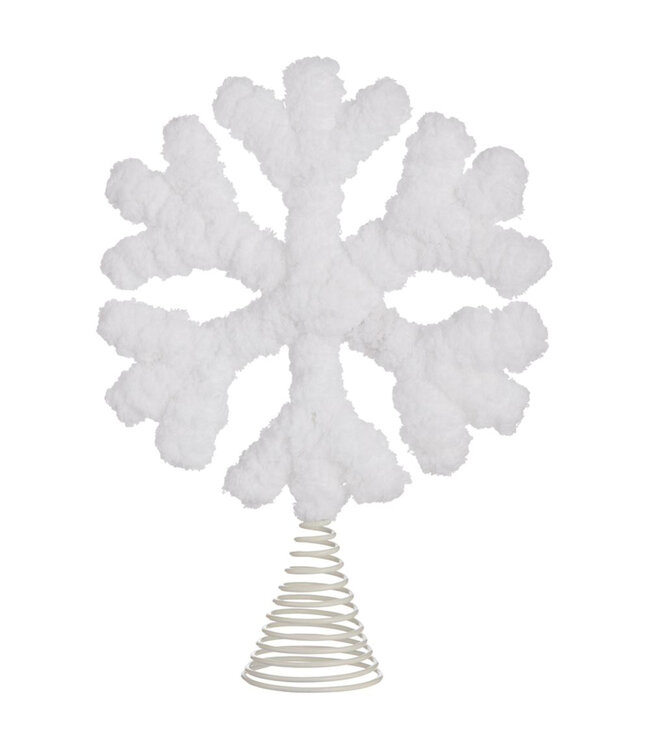 Tête de sapin flocon blanc | Neigeux