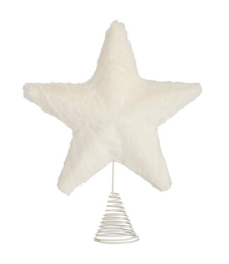 Tête de sapin étoile blanche