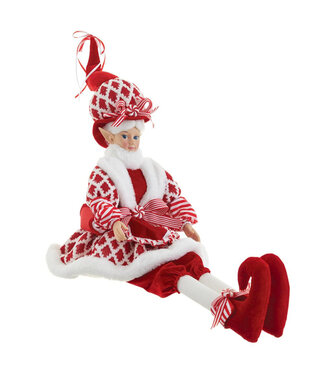 Lutine bonbon rouge et blanche