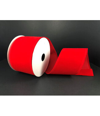Ruban velours rouge vif Ruban velours rouge vif