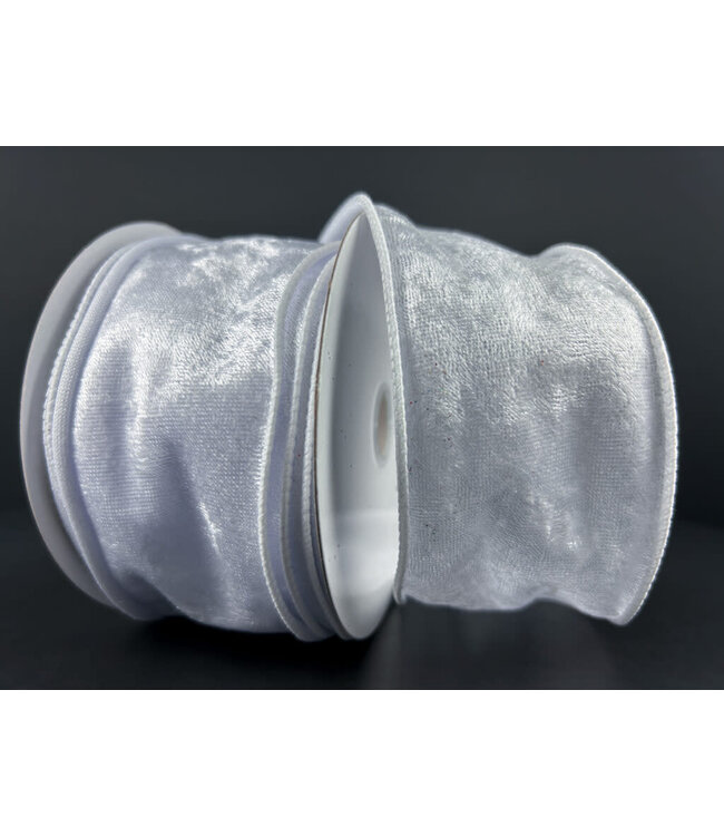 Ruban velours blanc | Décoration élégante