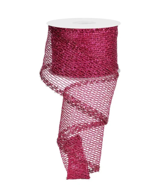Ruban en maille fuchsia | Décoration élégante