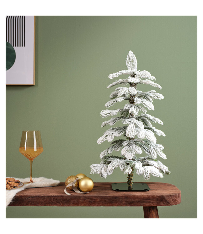 Mini sapin Alpine enneigé  | Douceur hivernal et charme naturel