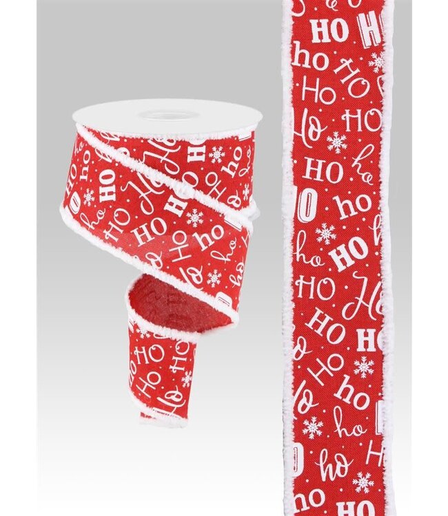 Ruban rouge Ho Ho Ho | Décoration festive