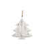 Sapin suspendu en métal blanc
