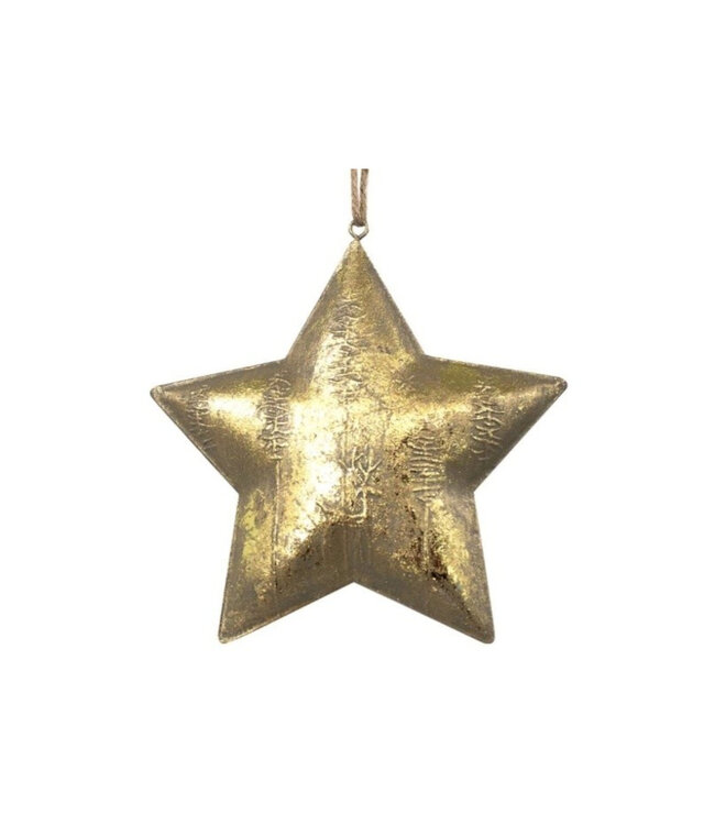Étoile suspendue en métal or | Déco élégante et scintillante
