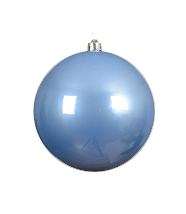 Boule plastique bleu ciel | Ornement de Noël