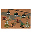 Tapis coco skieurs et téléphériques