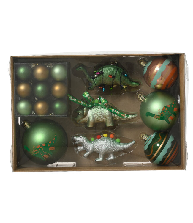 Ensemble d'ornements dinosaures | Décorations ludiques à suspendre