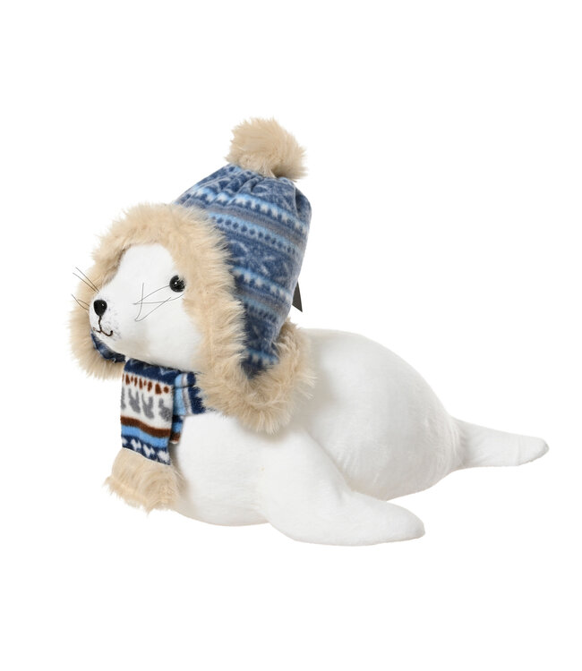 Loutre avec chapeau et foulard | Toutou festif pour la maison