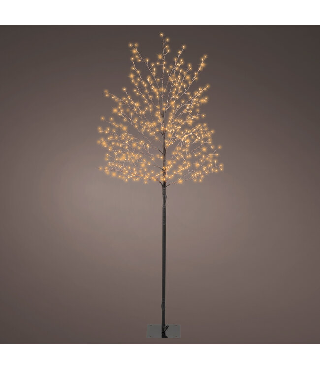 Arbre LED 480L blanc classique | Décoration extérieure pour la maison