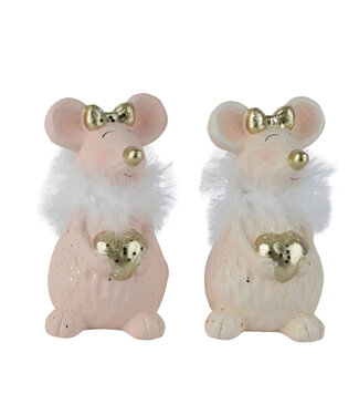 Souris terracotta (2 ass.)