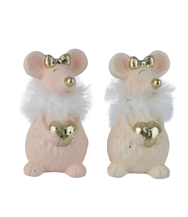 Souris terracotta (2 ass.) | Bibelot raffiné